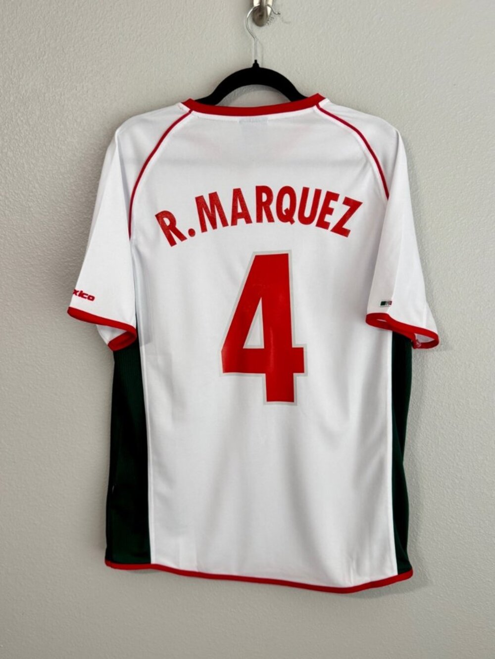 Vintage 2002 Atletica Mexico Rafa Marquez World Cup away white soccer jersey